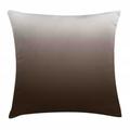 Ombre Throw Pillow Cushion Cover Chocolate and Cream Inspired Digital Colors Ombre Design Modern Home Decorations Decorative Square Accent Pillow Case 18 X 18 Inches Brown and White by Ambesonne