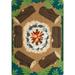 Campfire Fun 5 4 x 7 8 area rug in color Multi