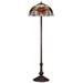 meyda tiffany 27601 stained glass / tiffany floor lamp from the renaissance rose