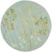 SAFAVIEH Soho Emerald Floral Wool Area Rug Light Blue/Multi 8 x 8 Round