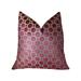 Magenta and Taupe Handmade Luxury Pillow 20in x 30in