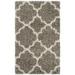 SAFAVIEH Hudson Jaye Geometric Shag Area Rug Grey/Ivory 2 3 x 3 9