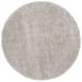 SAFAVIEH Royal Juliet Solid Plush Shag Area Rug Grey 6 7 x 6 7 Round