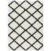 Halle Shag Barrow Jute Collection 8 x 10 Polypropylene Area Rug - White