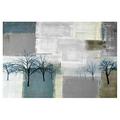 Blue Trees by Parvez Taj Painting Print on Wrapped Canvas