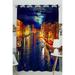 ZKGK The Water City Venice Window Curtain Drapery/Panels/Treatment For Living Room Bedroom Kids Rooms 52x84 inches One Panel