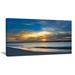 DESIGN ART Bright Colorful Sydney Sky Over Beach - Large Seashore Canvas Print 40 in. wide x 20 in. high