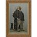 Caricature of Henry Cole 24x18 Gold Ornate Wood Framed Canvas Art by James Tissot
