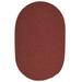 Colonial Mills 5 x 8 Maroon Red Reversible Oval Handcrafted Area Rug