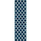 Well Woven MC-54-2 Zoe Modern Trellis Runner Rug Blue - 2 ft. x 7 ft. 3 in.