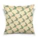 POPCreation Green Butterfly With Yellow Throw Pillow Case Vintage Cushion Cover 18x18 inches