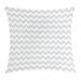 Grey and White Throw Pillow Cushion Cover Chevron Pattern Zigzag Geometrical Arrow Lines Stripes Abstract Print Decorative Square Accent Pillow Case 18 X 18 Inches Pale Grey White by Ambesonne