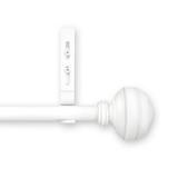 Pinnacle Simply Elegant Window Rods for Kids - 98-144 White Glossy White Finish