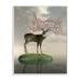 Stupell Industries Deer Tree Island Abstract Animal Design Wood Plaque by Cynthia Decker