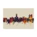 Trademark Fine Art Stoke-on-Trent England Skyline III Canvas Art by Michael Tompsett