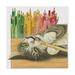 Trademark Fine Art Gray Cat Over Pencils Canvas Art by Francien Van Westering