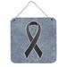 Carolines Treasures AN1216DS66 Black Ribbon for Melanoma Cancer Awareness Wall or Door Hanging Prints 6x6 multicolor