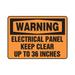 ACCUFORM SIGNS Safety Sign WARNING ELECTRICAL MELC309VP