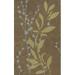 Dalyn Transitions Area Rug TR20 Tr20 Brown Leaves Vines 12 x 15 Oval