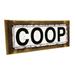 Framed Coop 4 x12 Metal Sign Wall DÃ©cor for Farm and Country