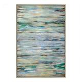 Moe s Home Collection Braid Wood Canvas Painting in Multi-Color
