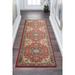 2x10 Transitional Red Runner Rugs for Hallway | Indoor Entry Entryway Walkway or Kitchen Rug 2 3 x 10