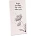 Pavilion - Sister Go Where The Wind Takes You - Dandelion Blowing In The Wind - Light Pink Canvas 3.5 x 7 Inch Plaque