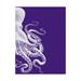 Trademark Fine Art Octopus Purple And Cream B Canvas Art by Fab Funky