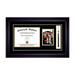 Single Diploma Frame with 5x7 Photo Tassel and Double Matting for 16 x 12 Tall Diploma with Black 2 Frame