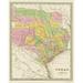 Texas Eastern Landowner Grants - Bradford 1838 - 23.00 x 28.94 - Glossy Satin Paper