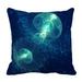 PHFZK Underwater Pillow Case Abstract Deep Sea Creatures Pillowcase Throw Pillow Cushion Cover Two Sides Size 20x20 inches