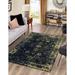 Unique Loom Casino Sofia Rug Navy Blue/Yellow 4 1 x 6 1 Rectangle Floral Bohemian Perfect For Living Room Bed Room Dining Room Office