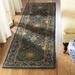 SAFAVIEH Antiquity Clarisse Traditional Floral Wool Runner Rug Blue 2 3 x 10