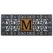 Calloway Mills Rubber Monogram Outdoor Doormat 17 x 41 (Letter M)