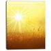 Design Art Amazing Sunrise Over Meadow Photographic Print on Wrapped Canvas