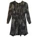 Burberry Dresses | Burberry Brit Black Graphic Print 100% Silk Dress | Color: Black/White | Size: 14