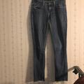 Levi's Jeans | Levi’s Too Super Low Raw Hem | Color: Blue | Size: 5j