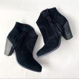 Jessica Simpson Shoes | Jessica Simpson Colver Suede Fringe Ankle Bootie | Color: Black | Size: 10