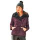 Roman Originals Women Faux Fur Collar Padded Coat - Ladies Puffer Jacket with Pockets Asymmetric Diagonal Zip Comfy Day Casual Autumn Winter Thick Lined Fashion Bubble Biker - Port - Size 10