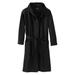 Men's Big & Tall Fleece Robe by KingSize in Black (Size 2XL/3XL)