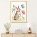 East Urban Home Spring Softies Bunnies II Pink by Lisa Audit - Painting Print Paper/Metal in Brown/Green | 32 H x 24 W x 1 D in | Wayfair