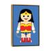 East Urban Home Toy Wonder Woman by Rafael Gomes - Graphic Art Print Canvas/Metal in Blue/White/Yellow | 60 H x 40 W x 1.5 D in | Wayfair