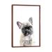 East Urban Home French Bulldog Puppy by Watercolor Luv - Painting Print Canvas in White | 26 H x 18 W x 1.5 D in | Wayfair
