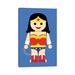 East Urban Home Toy Wonder Woman by Rafael Gomes - Graphic Art Print Canvas in Blue/White/Yellow | 12 H x 8 W x 0.75 D in | Wayfair