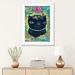 East Urban Home Black Kitty by Heather Renaux - Painting Print Paper/Metal in Black/Green | 32 H x 24 W x 1 D in | Wayfair