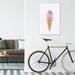 East Urban Home Pink Ice Cream by Sisi & Seb - Photograph Print Canvas/Metal in Blue/Brown/Pink | 40 H x 26 W x 1.5 D in | Wayfair