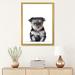 East Urban Home Yorkshire Terrier Puppy by Watercolor Luv - Painting Print Paper/Metal in Black | 32 H x 24 W x 1 D in | Wayfair