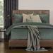 Siscovers Mixology Velvet Bed Cap Comforter Set w/ Sewn Corners Polyester/Polyfill/Velvet in Blue | California King | Wayfair PALA-XBFCK6_M1