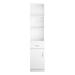 Rebuyhome Wall Mount Barber Cabinet Wood in White | 70.1 H x 13.4 W x 13 D in | Wayfair 790566622340