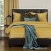 Siscovers Mixology Velvet Bed Cap Comforter Set w/ Sewn Corners Polyester/Polyfill/Velvet in Yellow | California King | Wayfair PAPO-XBFCK6_M1